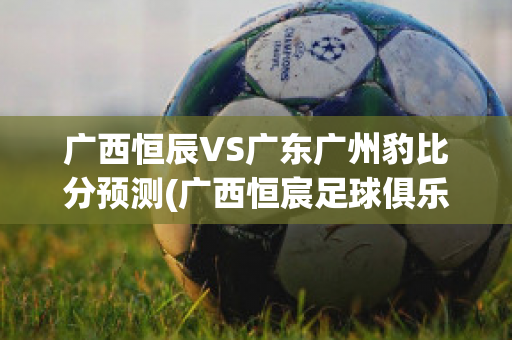 广西恒辰VS广东广州豹比分预测(广西恒宸足球俱乐部)