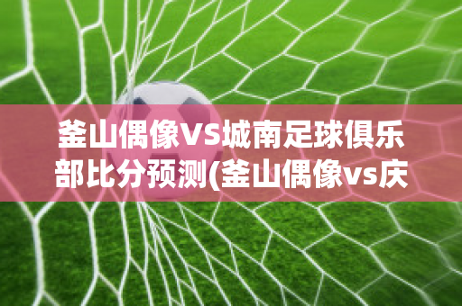 釜山偶像VS城南足球俱乐部比分预测(釜山偶像vs庆南fc比分)