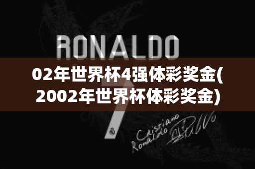 02年世界杯4强体彩奖金(2002年世界杯体彩奖金)