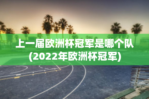 上一届欧洲杯冠军是哪个队(2022年欧洲杯冠军)