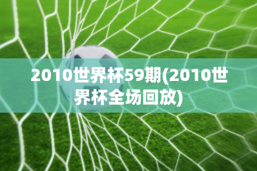 2010世界杯59期(2010世界杯全场回放)