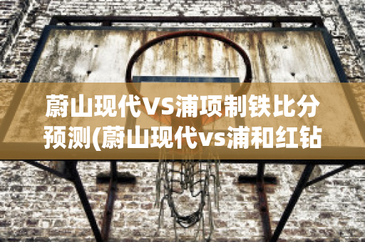 蔚山现代VS浦项制铁比分预测(蔚山现代vs浦和红钻)