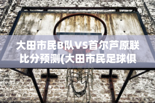 大田市民B队VS首尔芦原联比分预测(大田市民足球俱乐部)