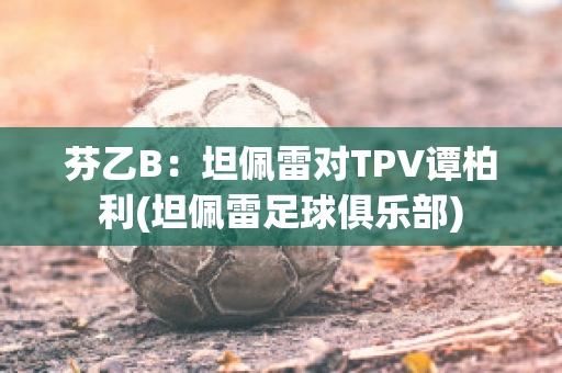 芬乙B：坦佩雷对TPV谭柏利(坦佩雷足球俱乐部)