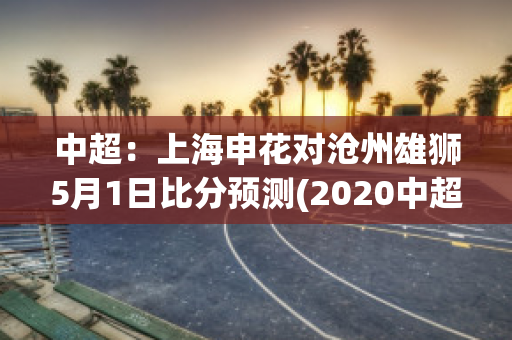 中超：上海申花对沧州雄狮5月1日比分预测(2020中超上海申花对上海上港)