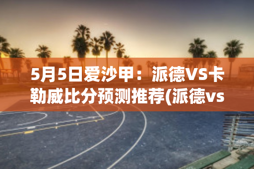 5月5日爱沙甲：派德VS卡勒威比分预测推荐(派德vs史拉斯科)